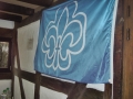 Auftakt 8.1.2017 in Pfarrscheune zu Nauheim VCP Fahne des Stammes Hermann von Salza