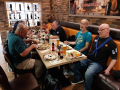 Abendessen in einer Pizzeria