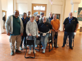 Gruppenfoto im Osthaus Museum. V.l.n.r: Abdelrazzak, Angela, Peter, Silke, Sybille, Udo, Michaela, Ludger, Daniel und Sascha